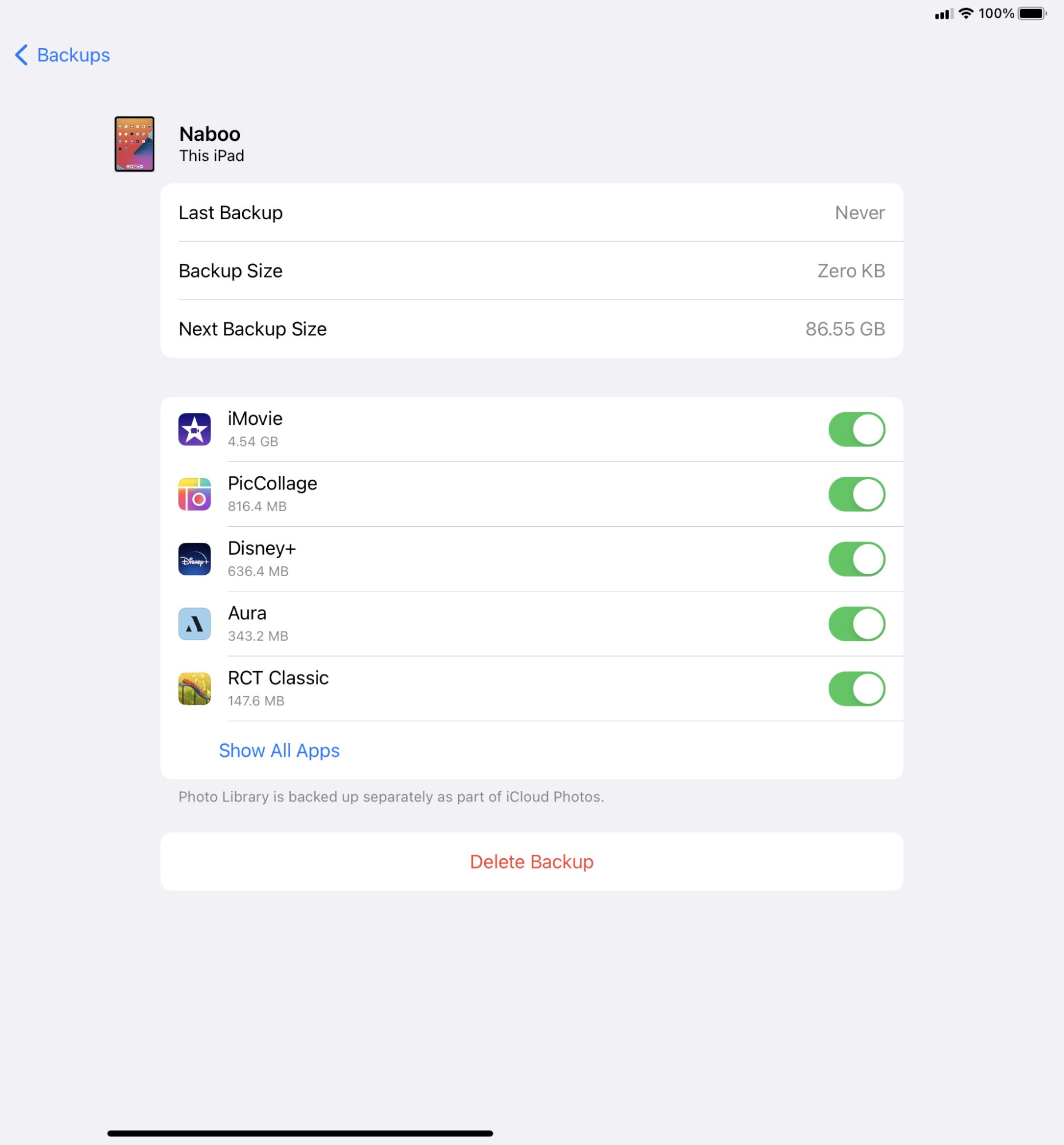 Why is my iCloud backup size so large? MacRumors Forums