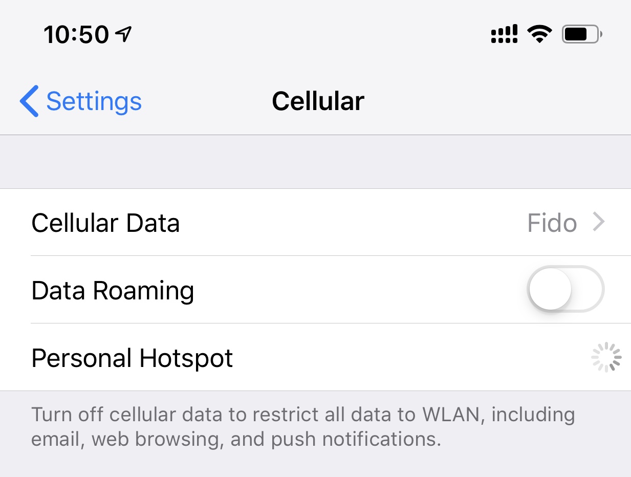iPhone XS Max Dual Sim Personal Hotspot Problem MacRumors Forums