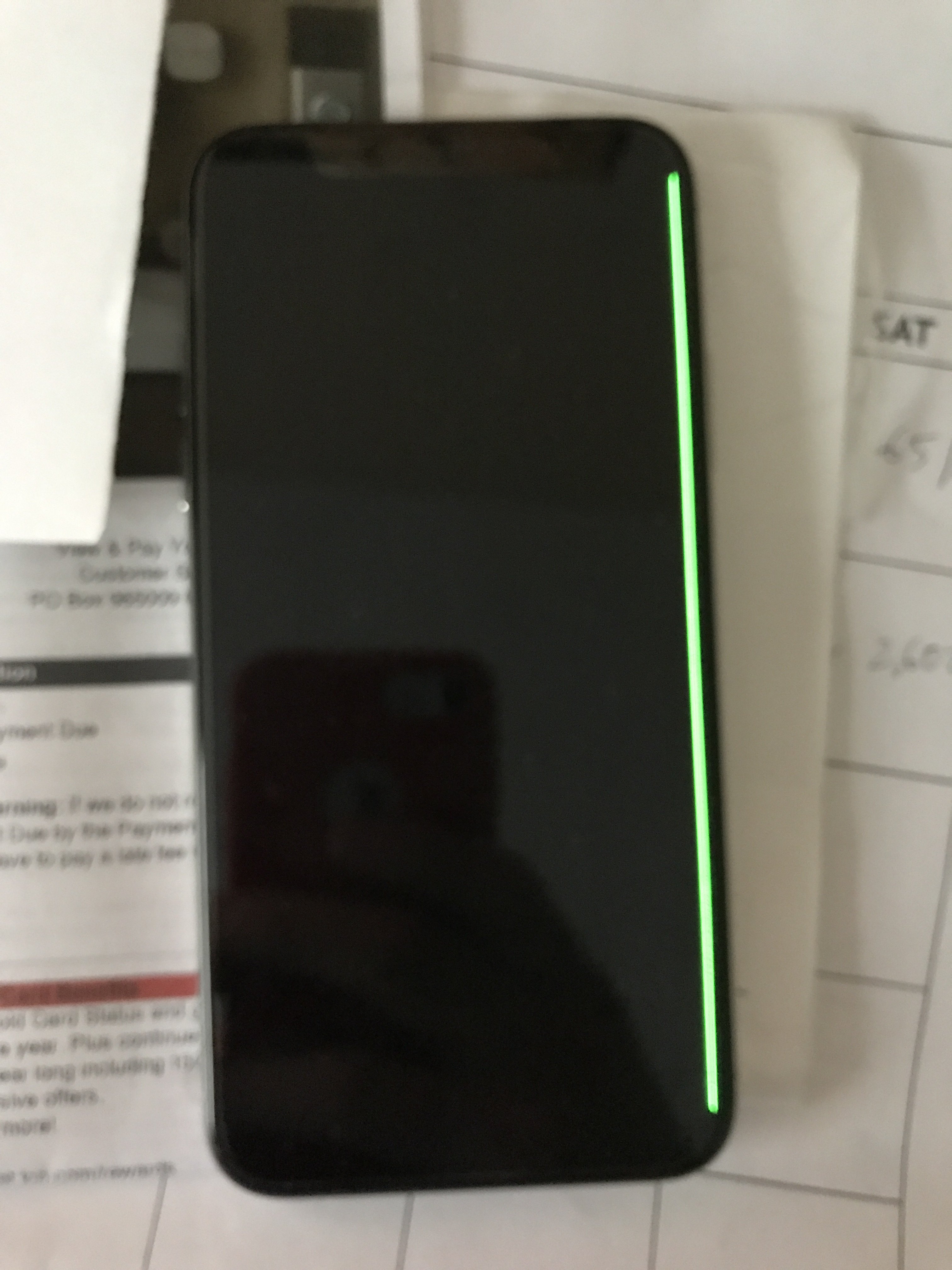Green line down side of iPhone X screen Page 2 MacRumors Forums