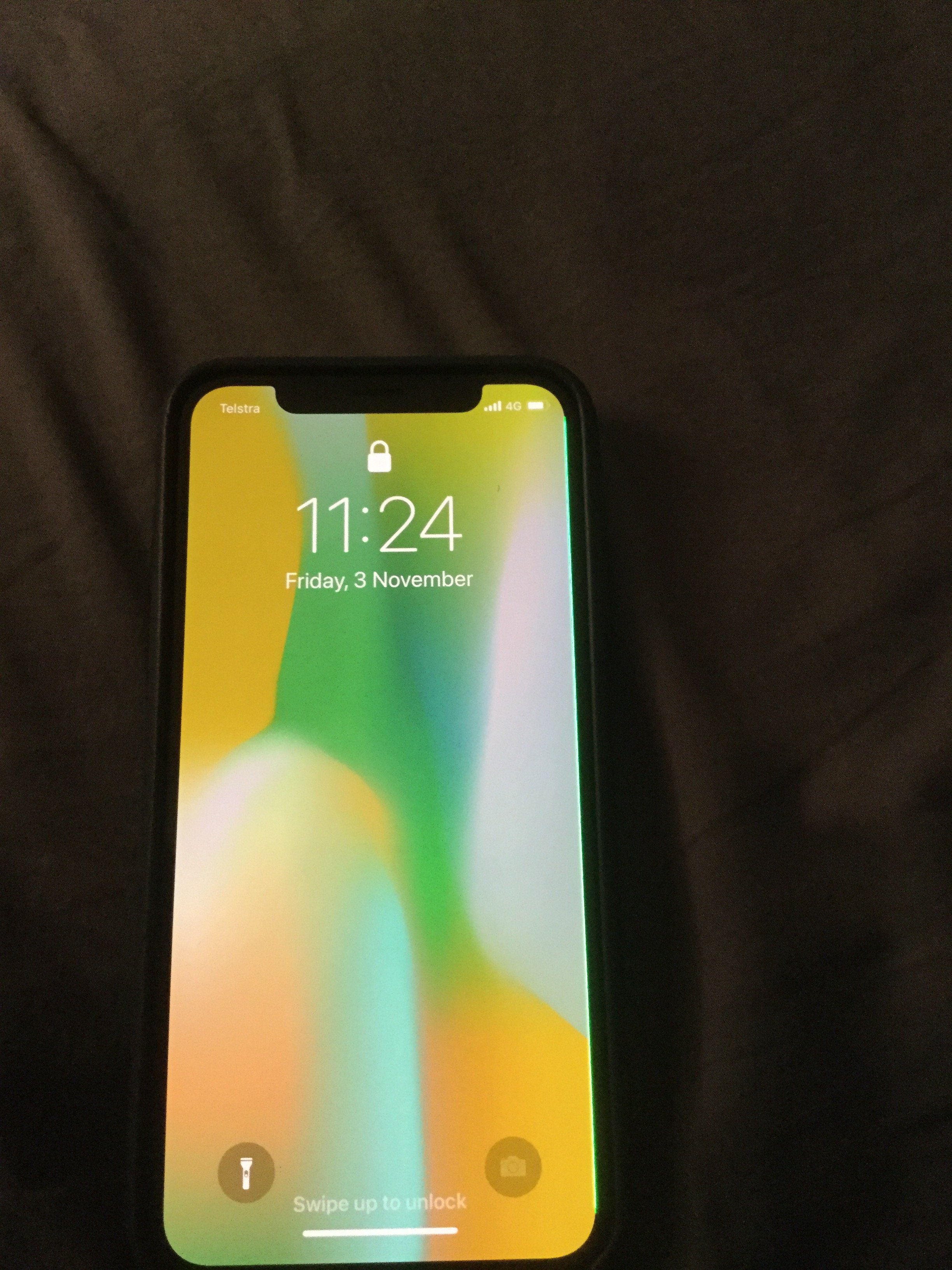 Green line down side of iPhone X screen MacRumors Forums