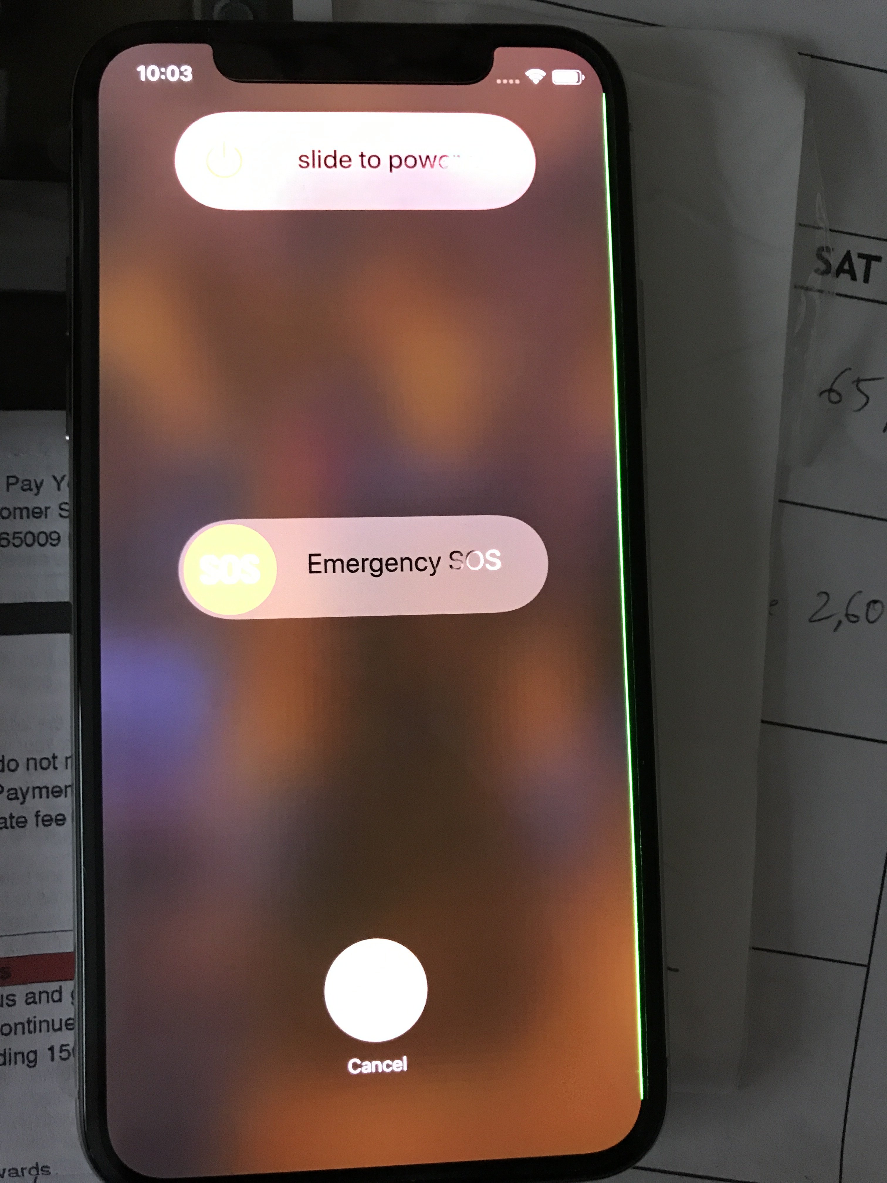 Green line down side of iPhone X screen Page 3 MacRumors Forums