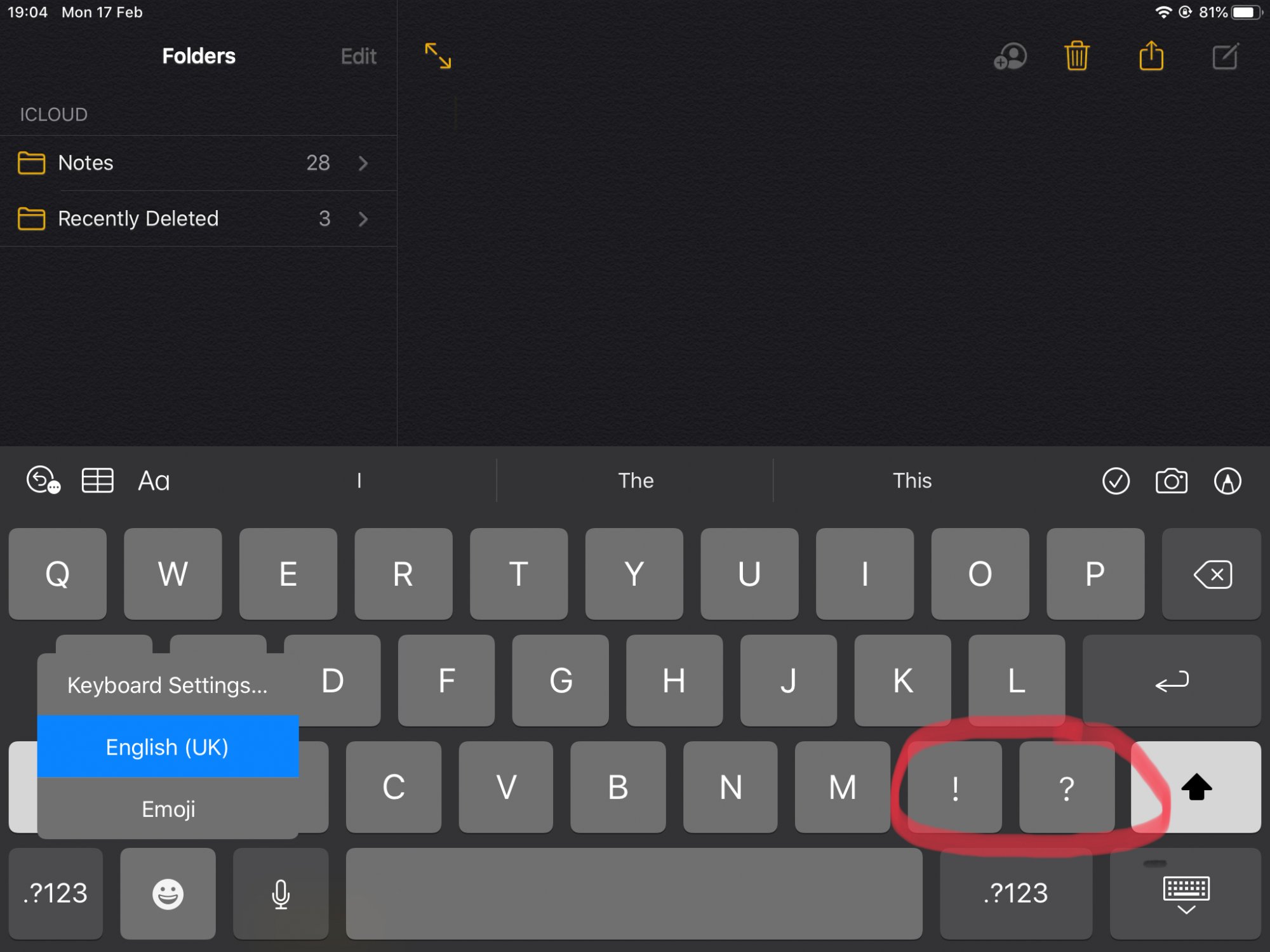 iPad Keyboard why no Full Stop (Period) or Comma? MacRumors Forums