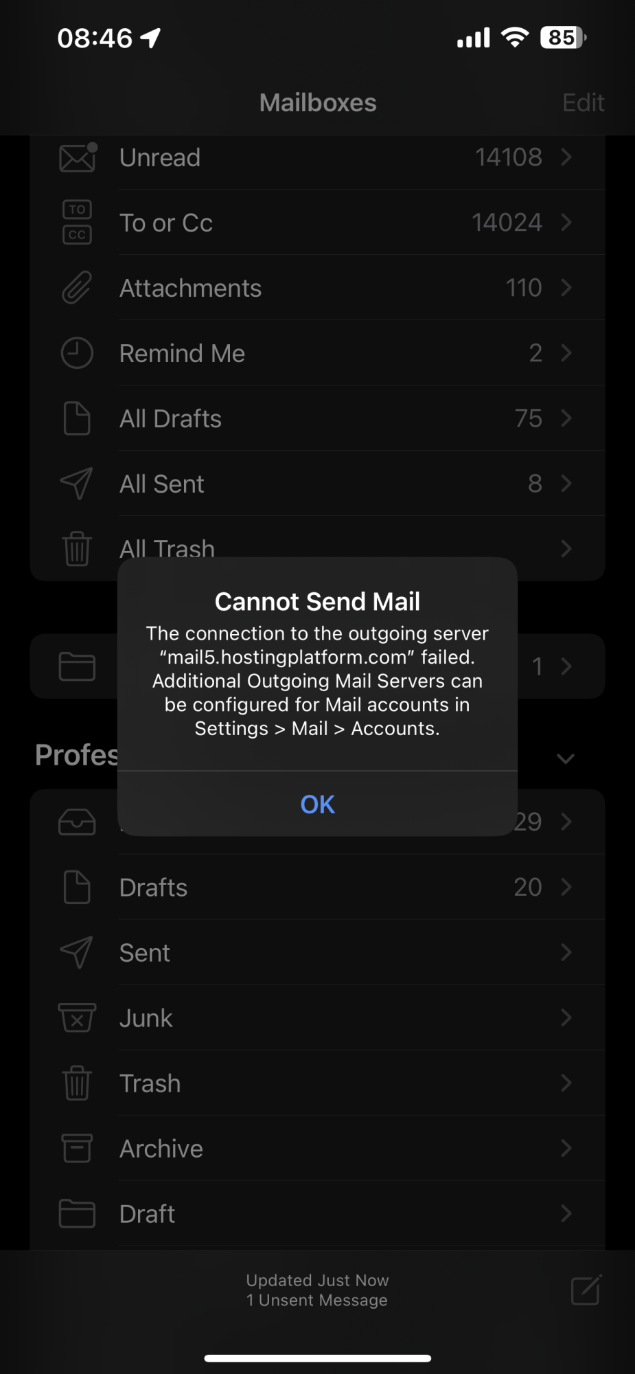 Mail Drop not working on any devices with Ventura or iOS and IPadOS 16.