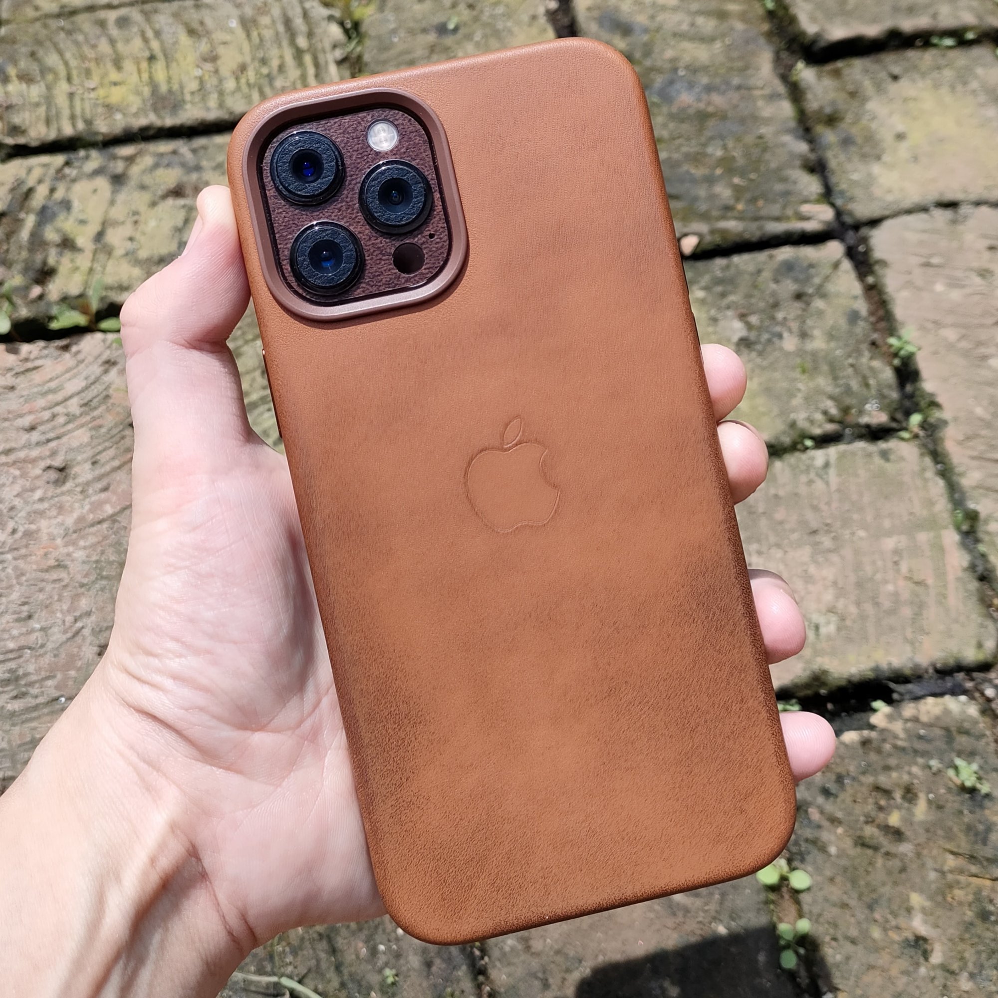 Iphone 12 Leather Case Patina