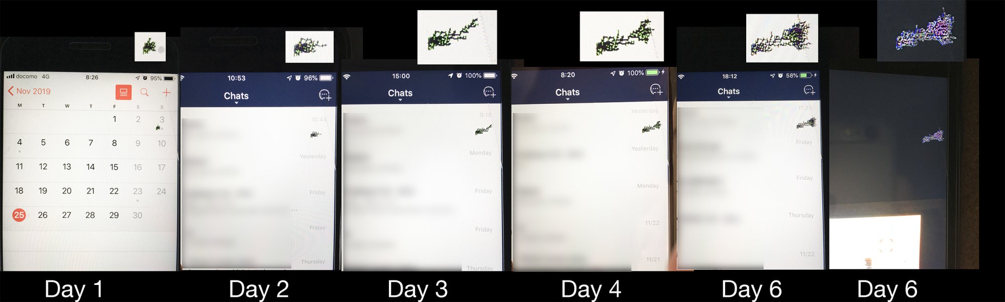 Bizarre spreading "zombie" pixels on iPhone screen MacRumors Forums