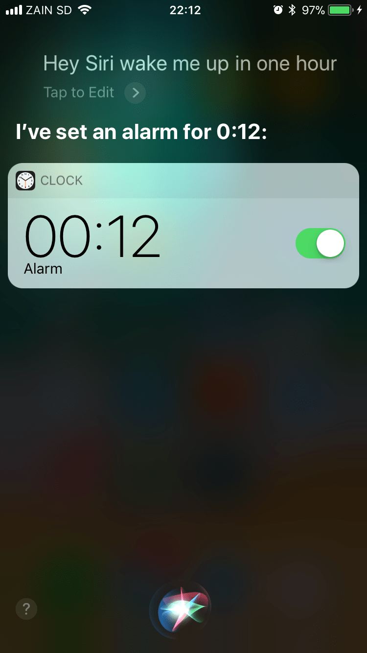 Siri ‘Wake me in an hour’ Alarm MacRumors Forums