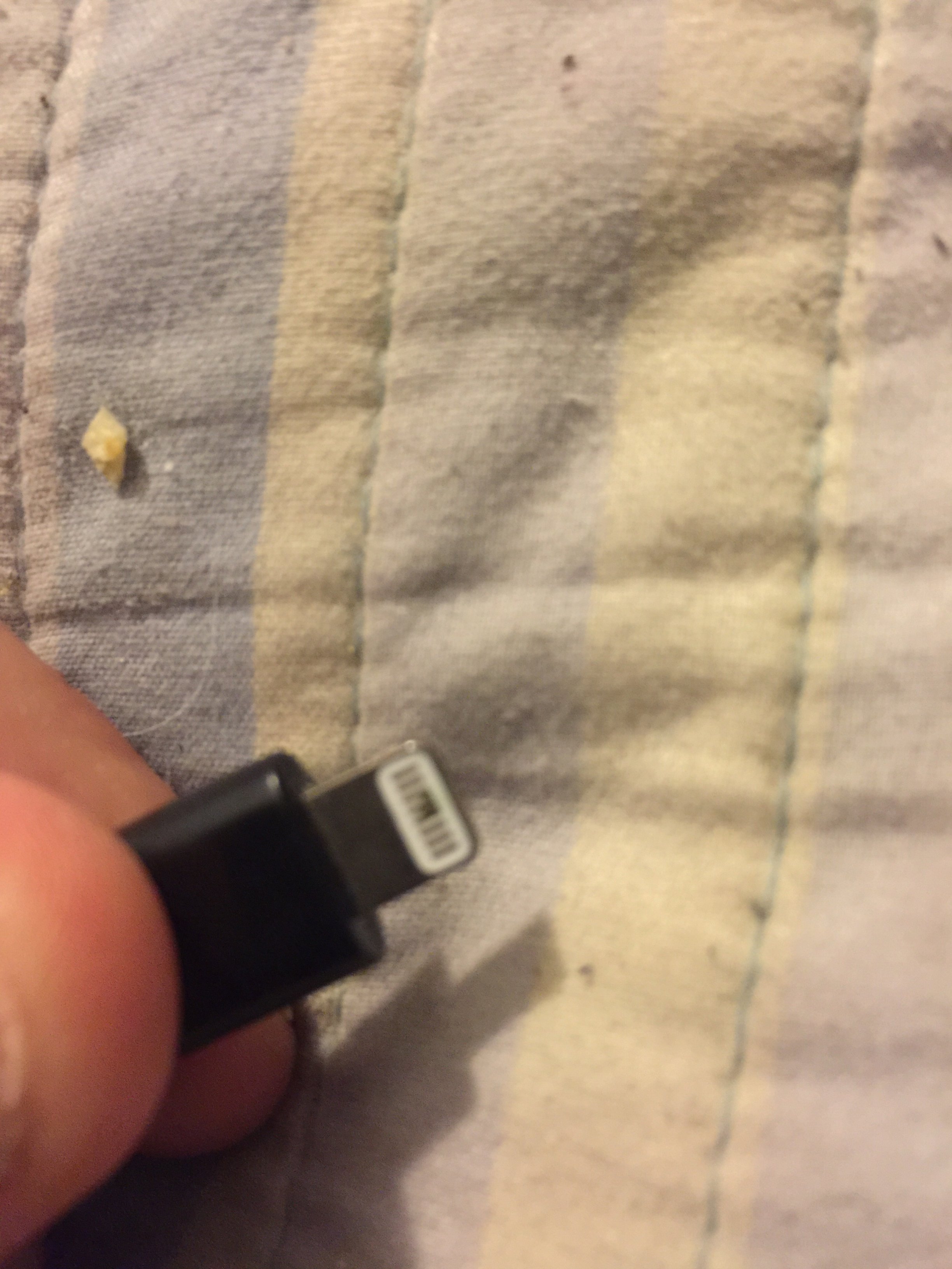 Black spot on charger cable? MacRumors Forums