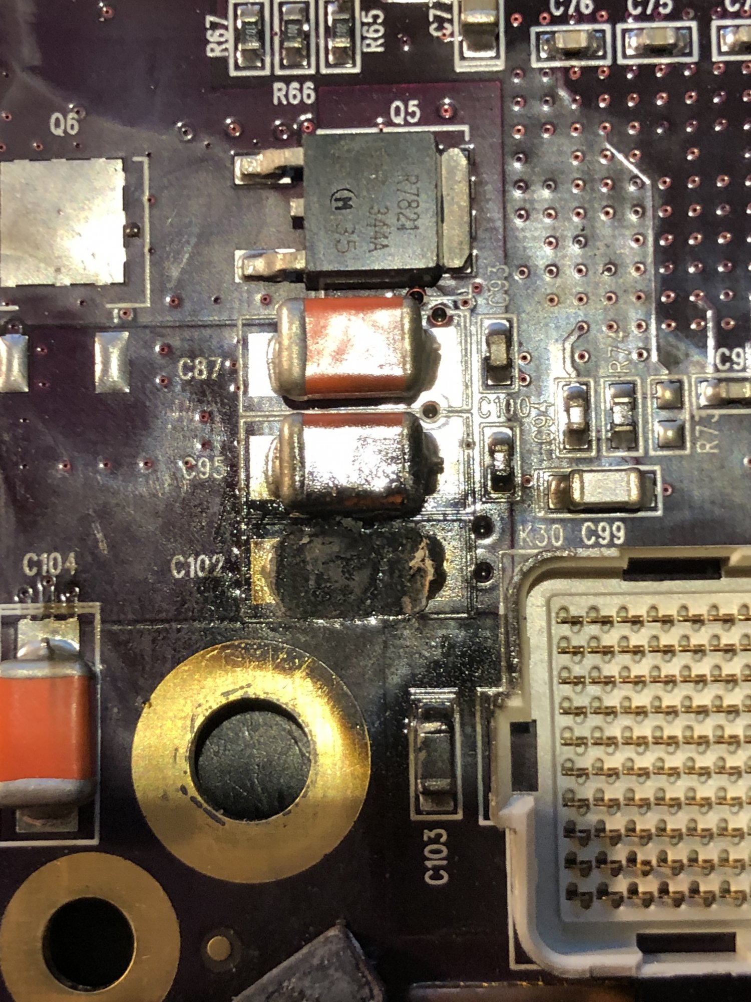 Burned capacitor on my Cube Processor board MacRumors Forums