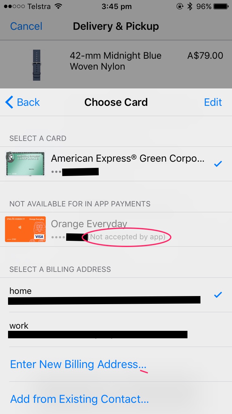 [Apple Pay] "Card not supported by app" in Apple Store app MacRumors