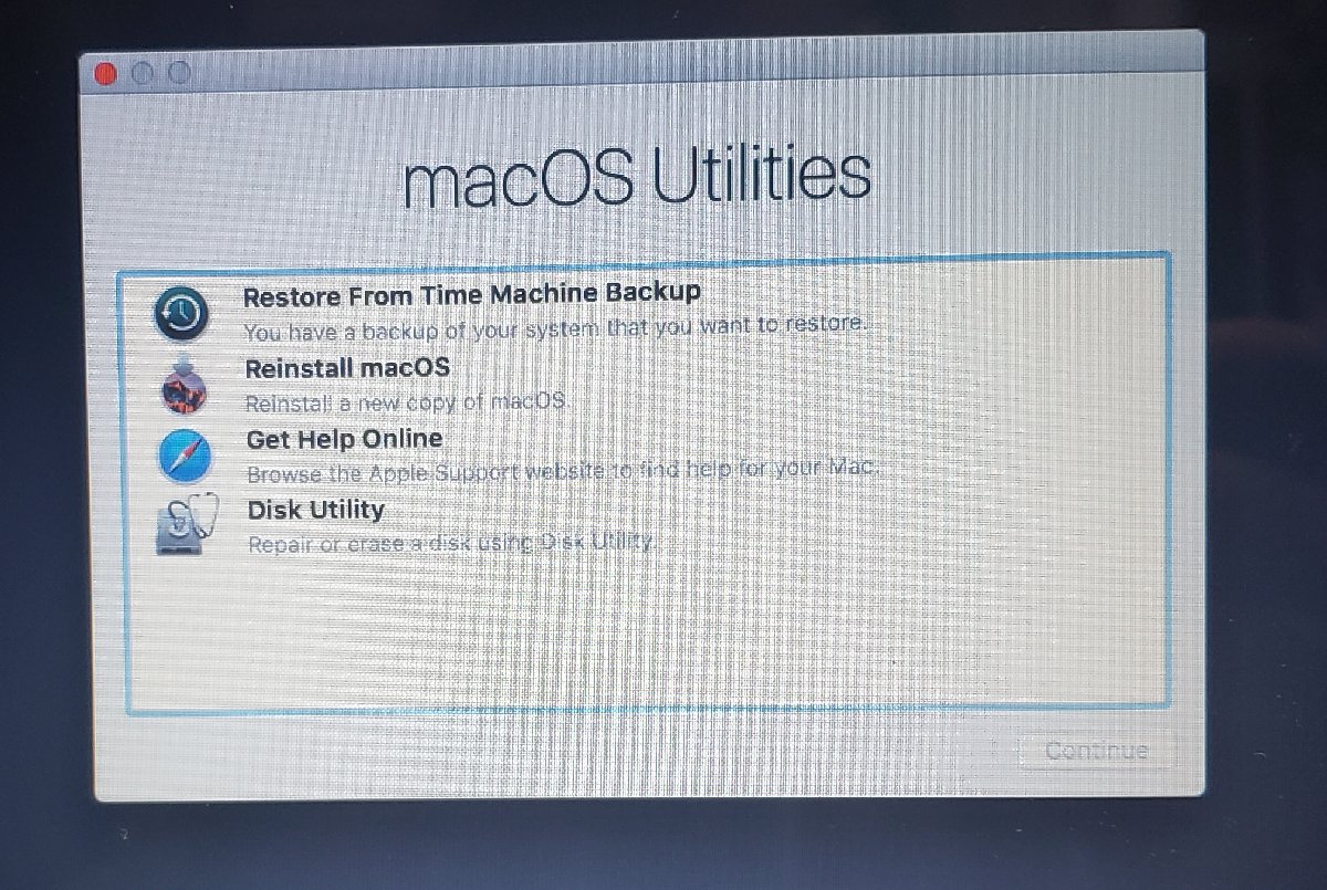 Mac AirBook A1466 EMC3178 The Installer Information On The Recovery