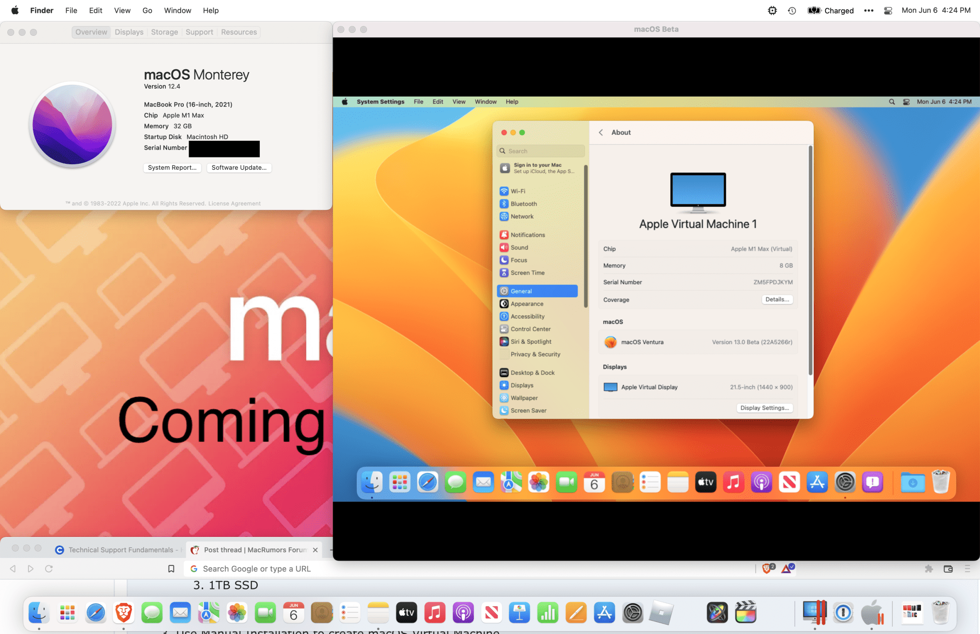 macOS 13 Beta successfully installed on VM on M1 Mac MacRumors Forums