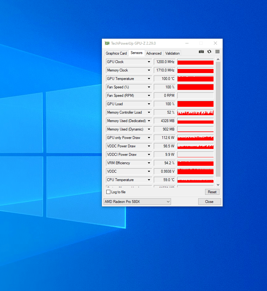 AMD 580x gets extremely hot, normal temperatures? MacRumors Forums