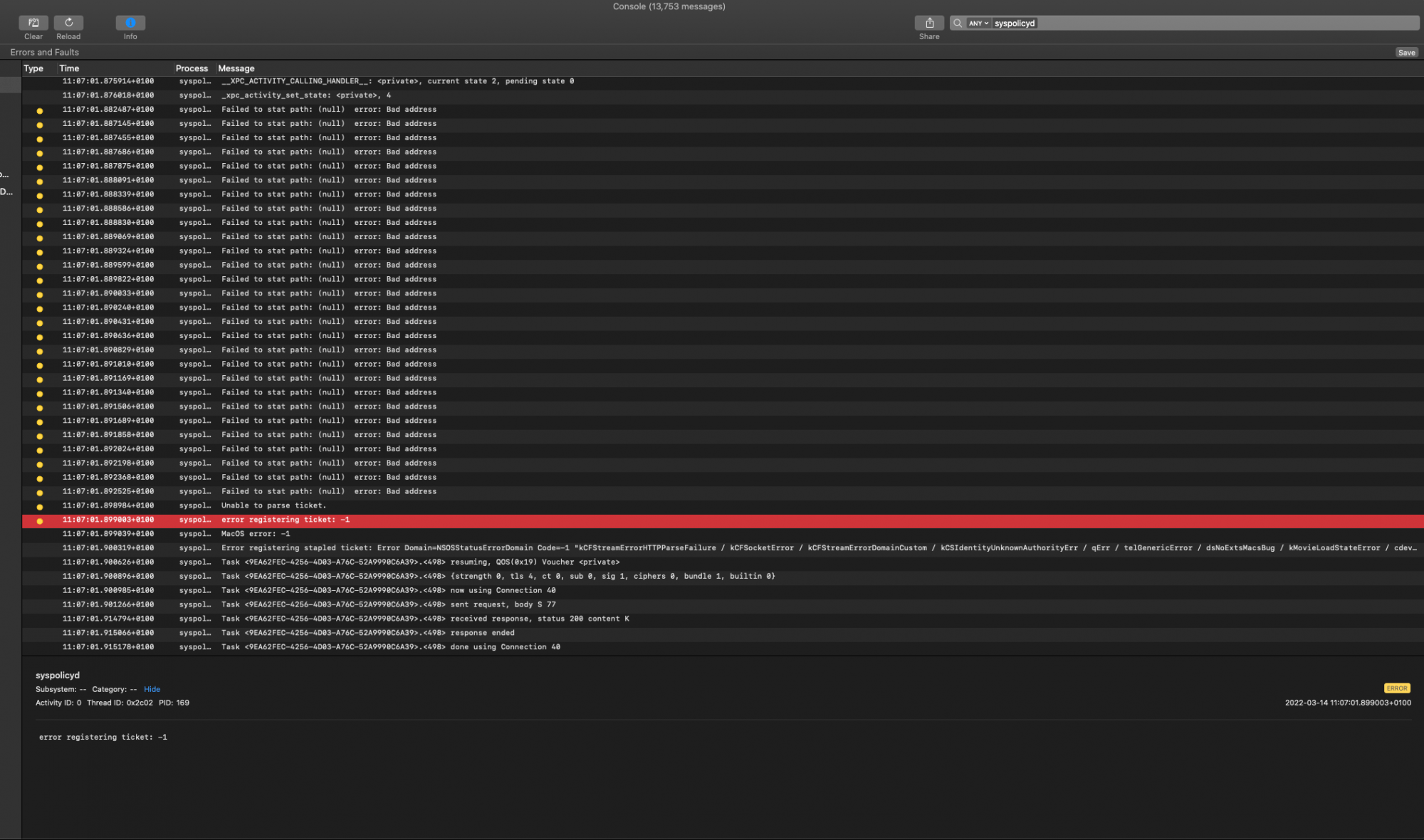 Catalina syspolicyd high cpu usage SoftwareUpdateNotificationManager