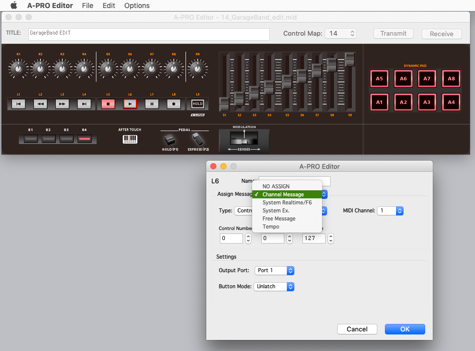 Garageband transport controls from USB controller? MacRumors Forums
