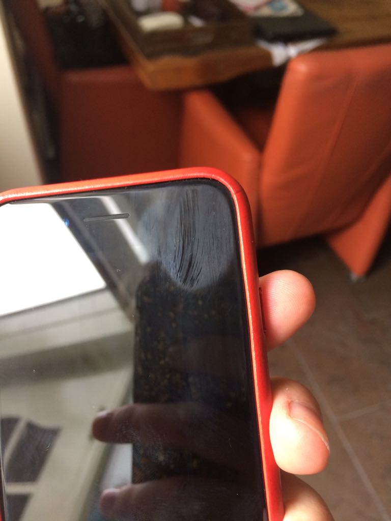 Weird stain on iPhone screen MacRumors Forums