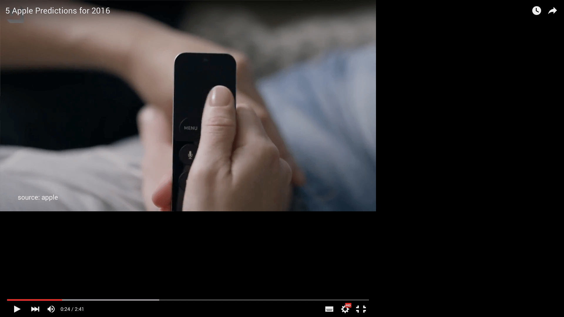 Youtube only showing half screen MacRumors Forums