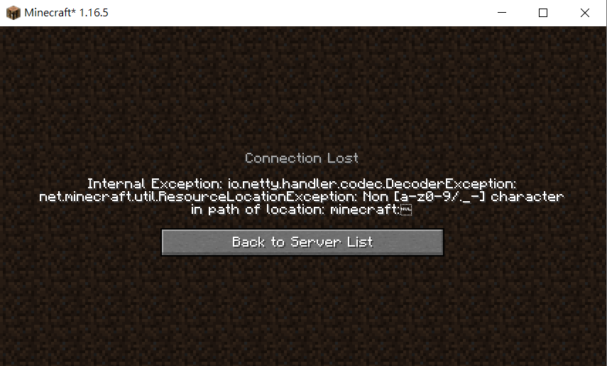 [Solved]Failed to enter multiplayer world with my mod installed
