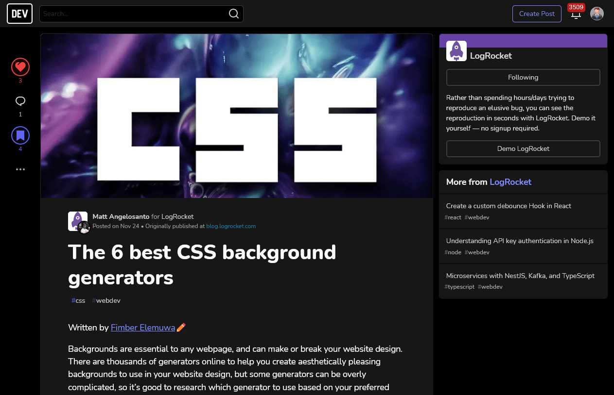The 6 best CSS background generators DEV Community Mobirise Forums