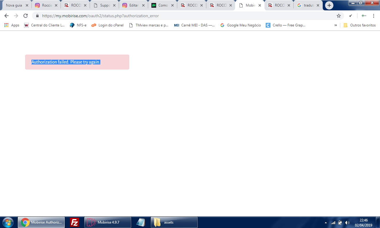 Instagram Server Error Mobirise Forums