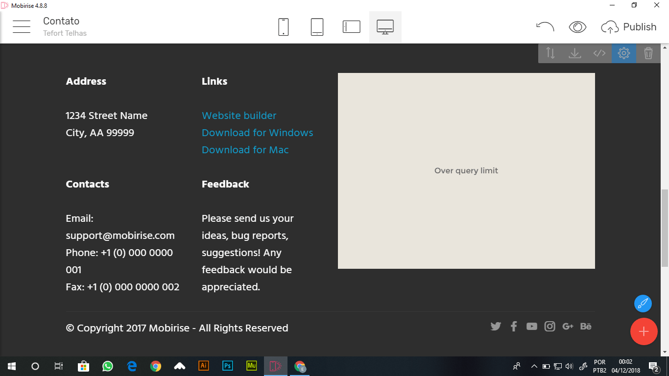 Over query limit Google Maps Mobirise Forums