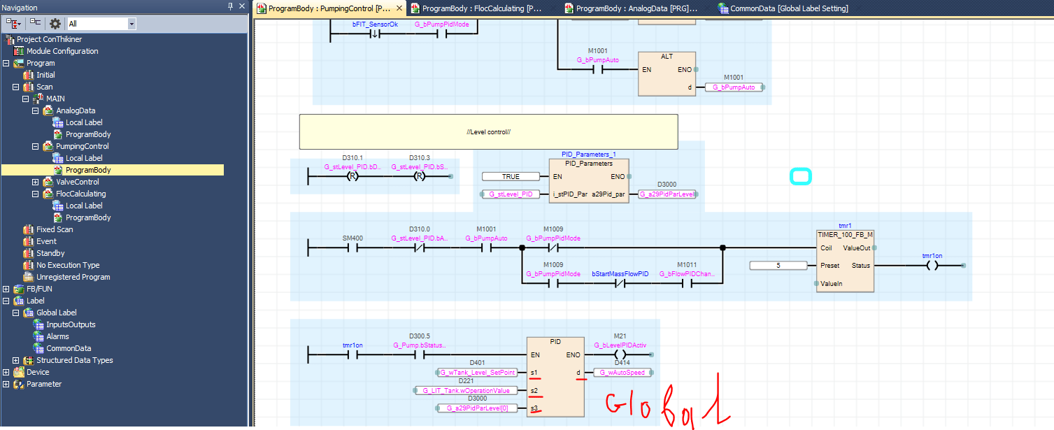 GX Works 3 PID control Mitsubishi