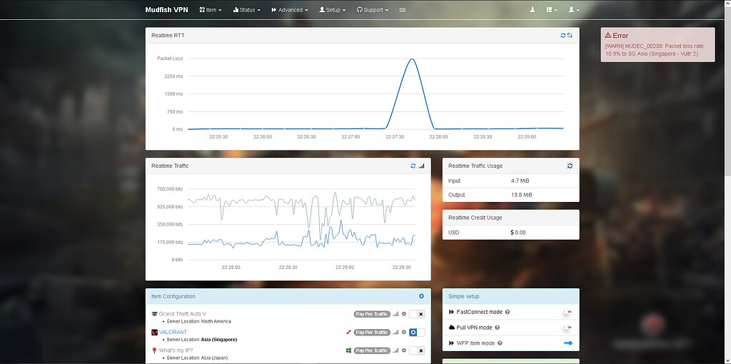 Terrible valorant packet loss, regardless of nodes, and mode that i use