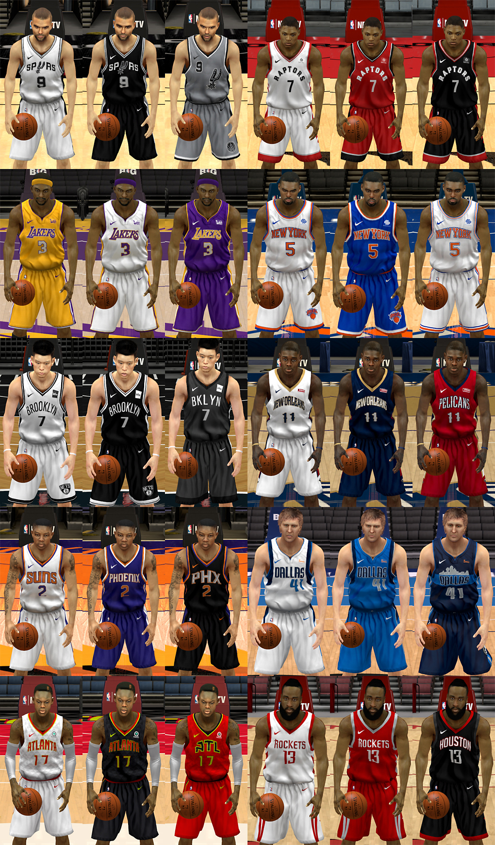 NLSC Forum • Downloads NBA Nike Uniforms Part 2