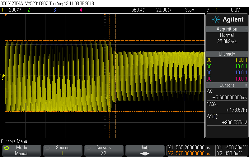 Solved Changing output amplitude on Agilent function generator while