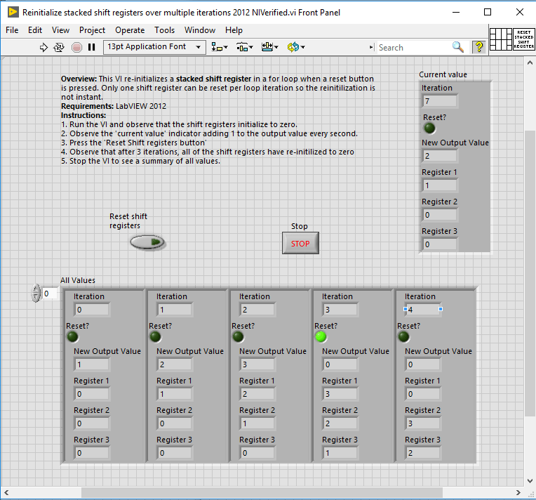 Reinitialize Stacked Shift Registers in LabVIEW NI Community