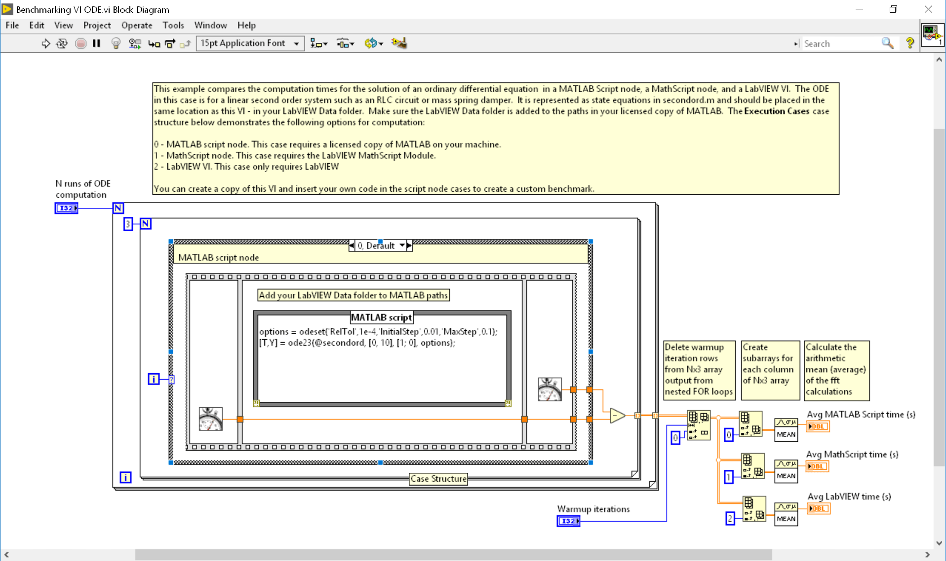 Moving to MATLAB Script Nodes from MathScript Nodes in LabVIEW