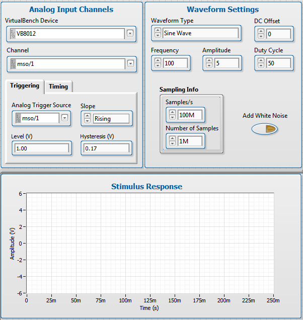 VirtualBench Stimulus Response With the MSO and FGEN NI Community