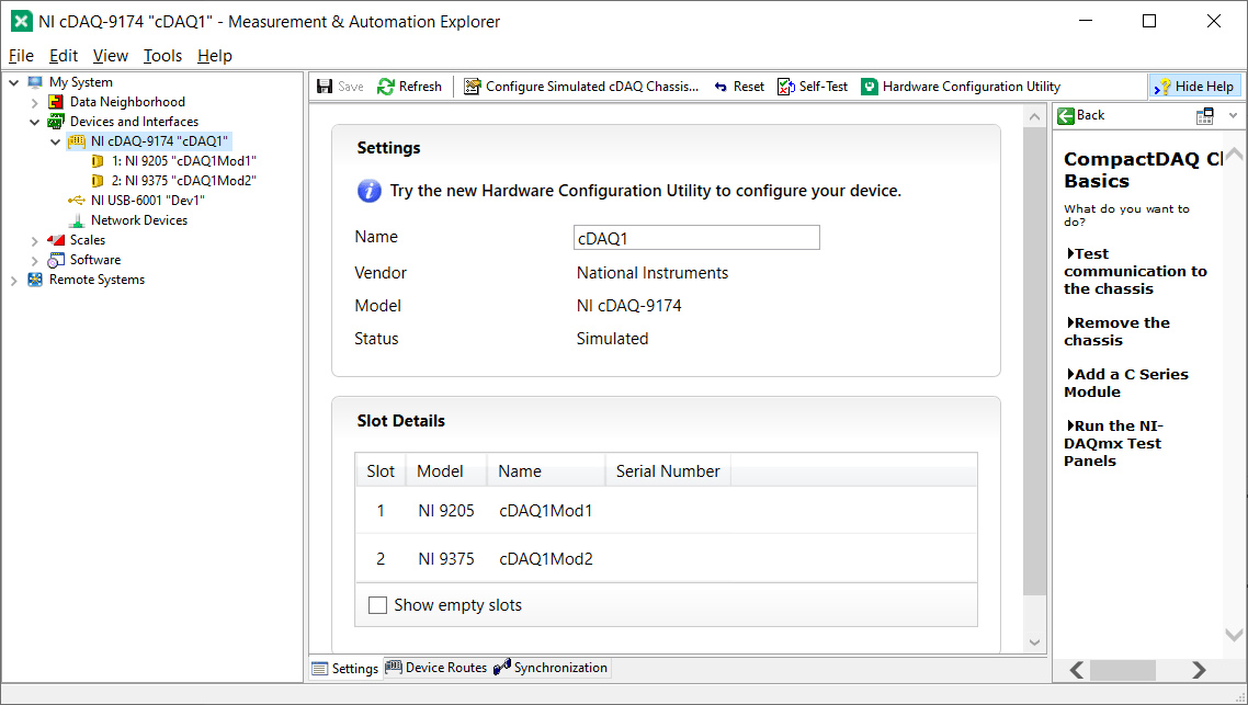 Solved: Simulating NI USB-6001 using NI MAX - NI Community