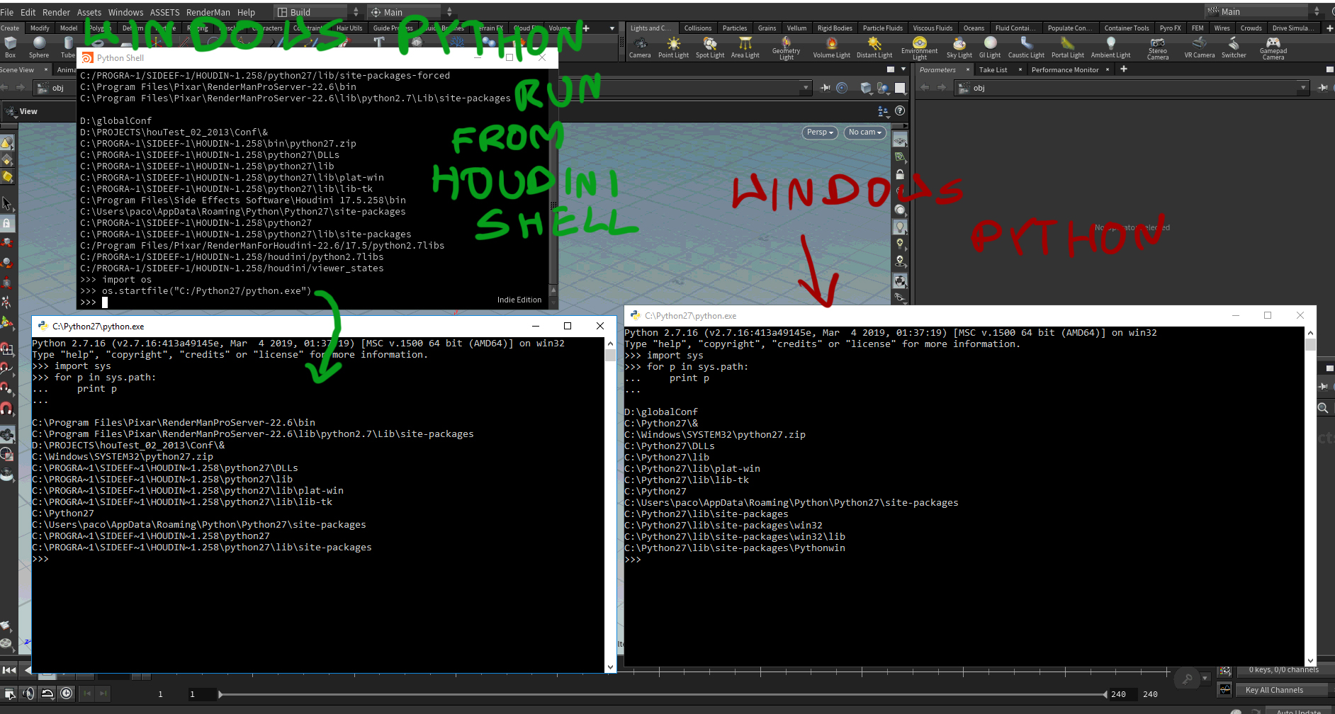 Run Python with system environment variables Scripting odforum