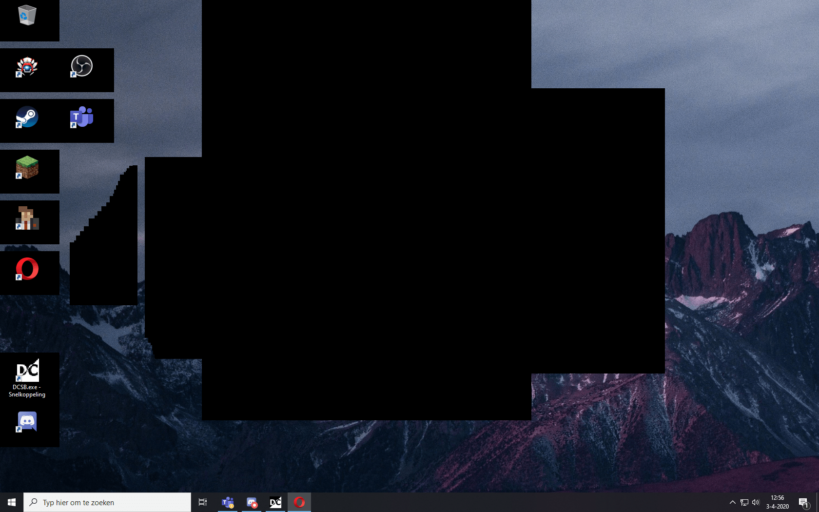 When opening opera my background and icons turn black when selecting