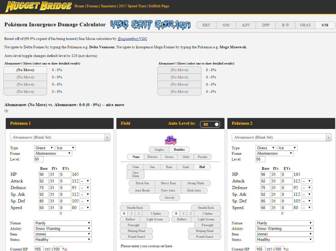 [Work In Progress] Insurgence Damage Calculator General Discussion