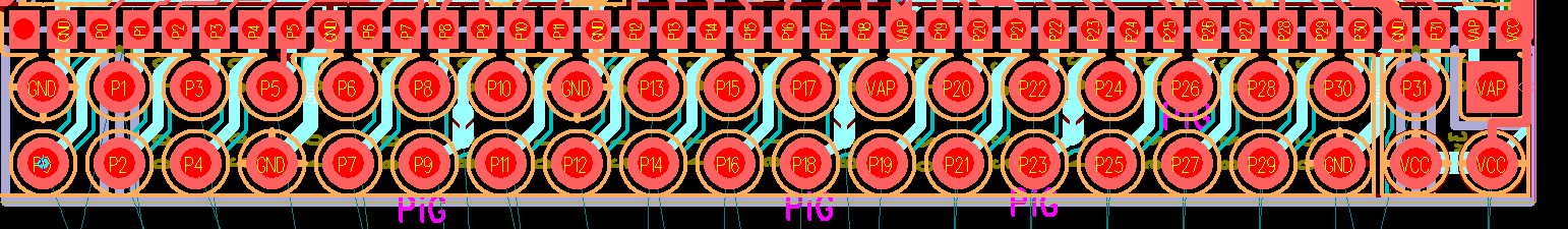 This makes both 40 pin headers (CN1 and CN3) 'Pi compatible'.