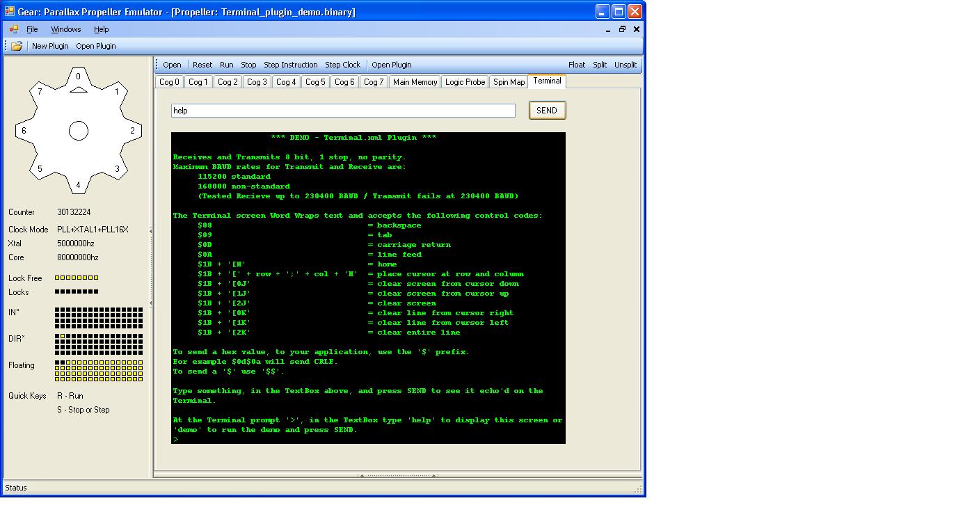 VT100 terminal plugin for the GEAR emulator — Parallax Forums