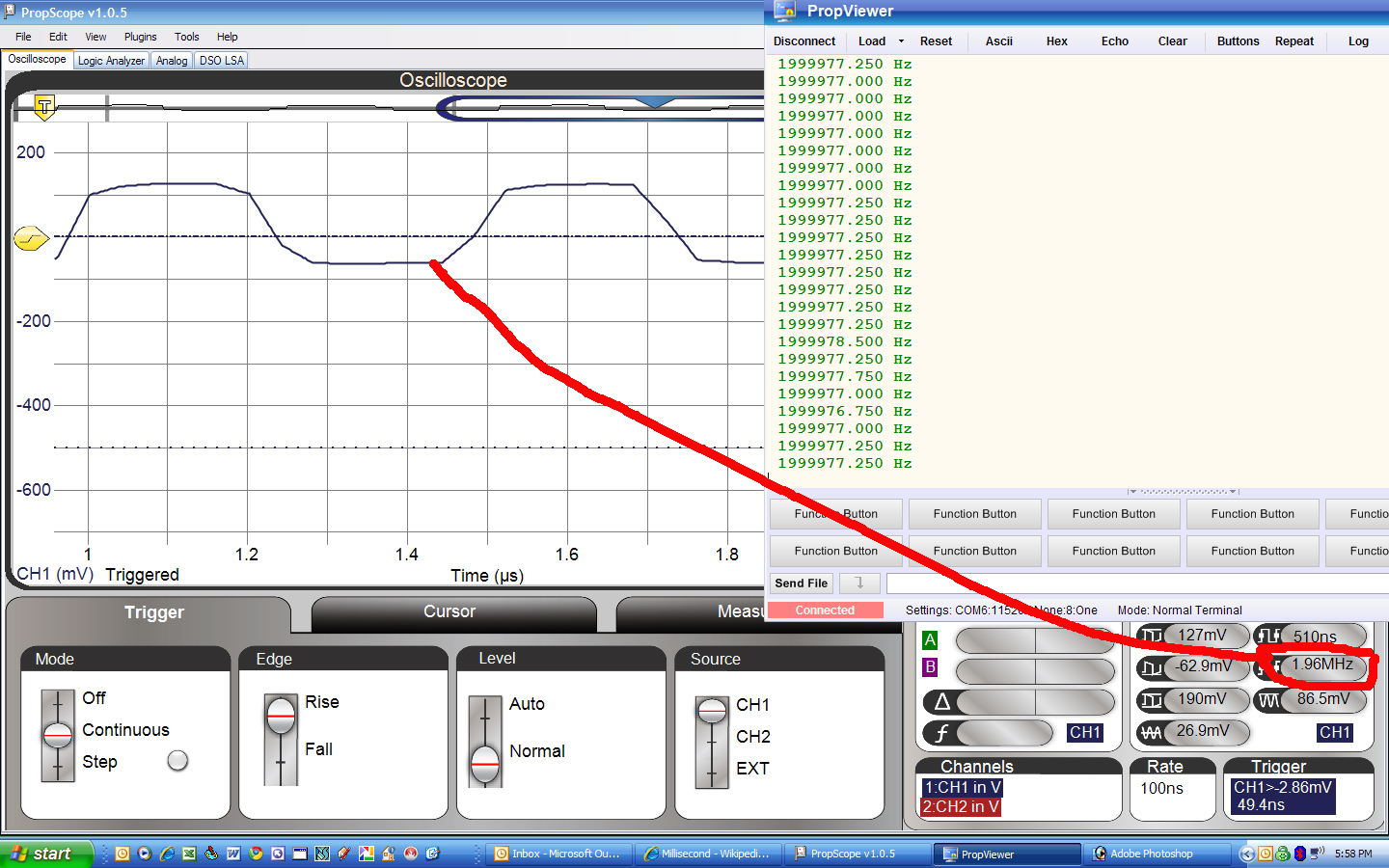 PropBasic Reciprocal Frequency Counter (0.5Hz to 40MHz) 40MHz now