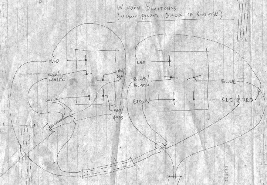 Electric window switch wiring diagram - Pelican Parts Forums
