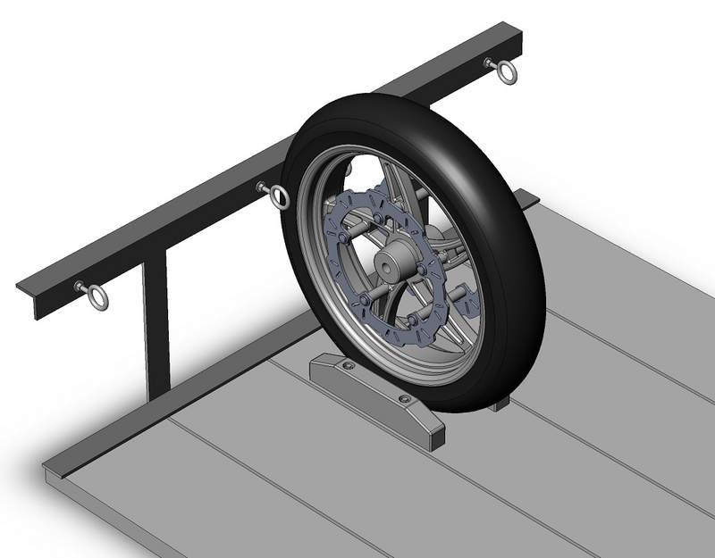 Diy Motorcycle Trailer Wheel Chock Outlet Sale