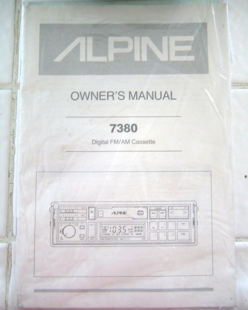 80's Alpine digtial pull out radio Pelican Parts Forums