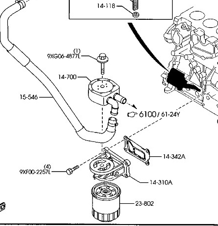 Mazda 3 Oil Filter Diagram