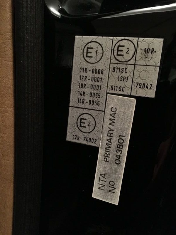 Factory labels decoded Pelican Parts Forums