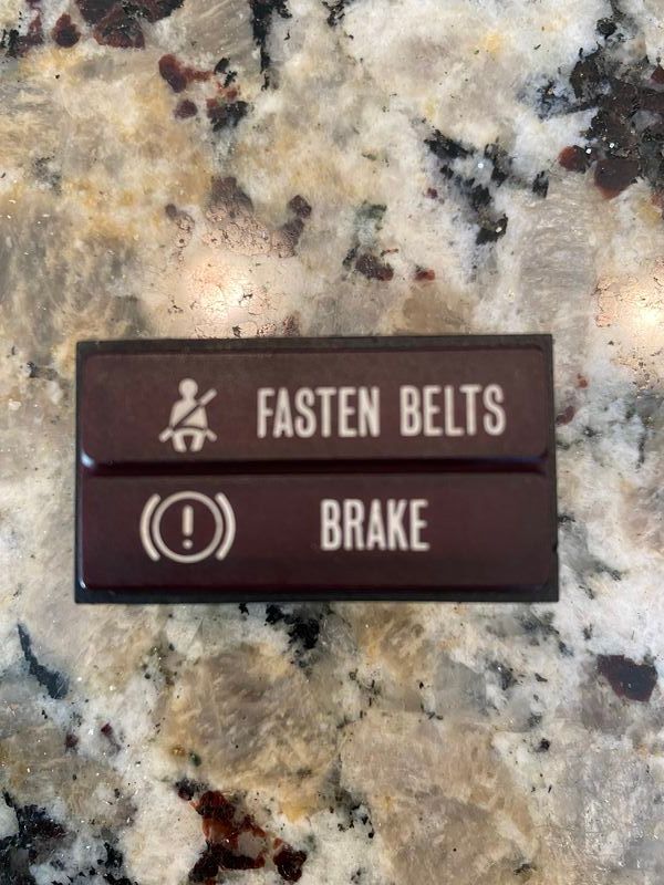 SEAT BELT/ BRAKE Dash Light Lens - Pelican Parts Forums