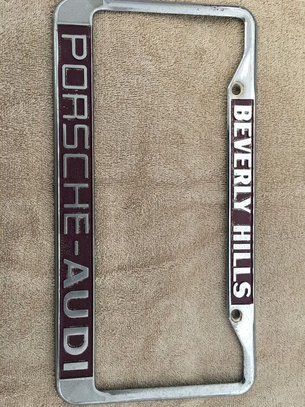 Vintage Porsche License Frames Pelican Parts Forums