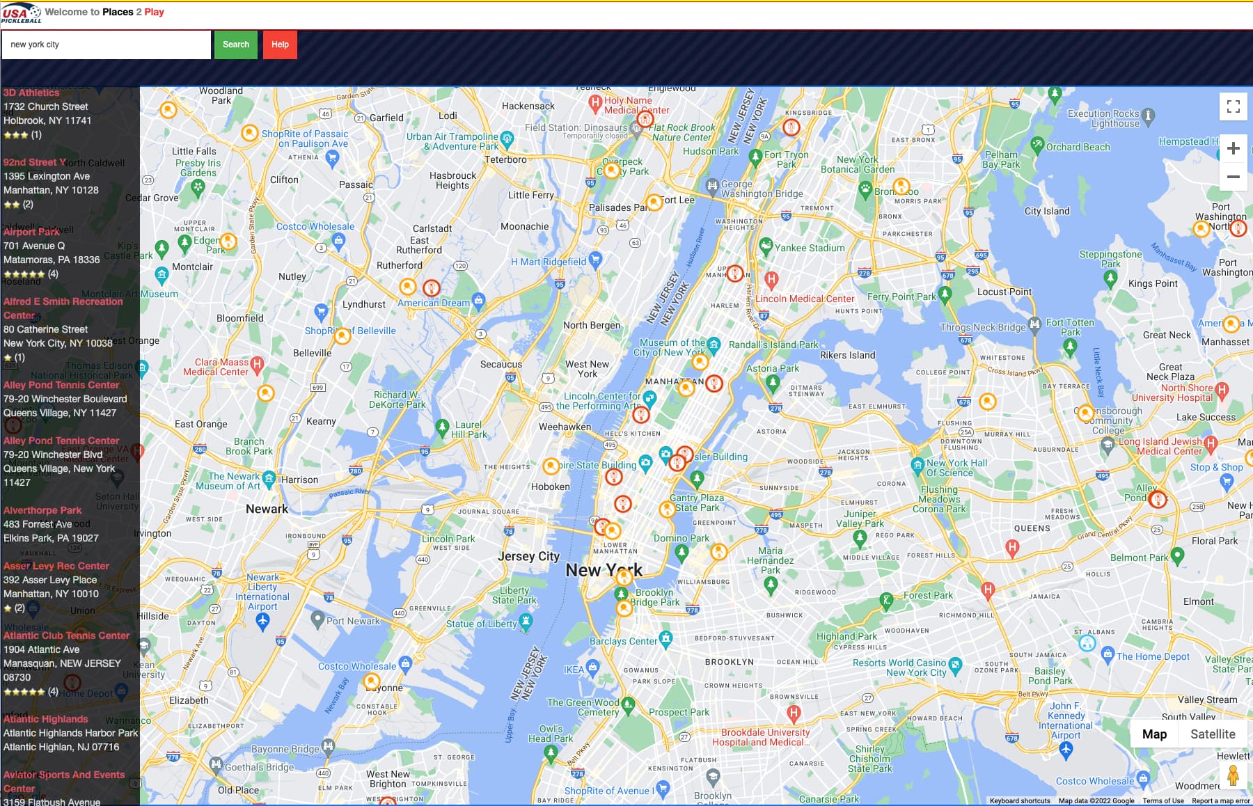 Where to play free pickleball on the Upper East Side (UES), in New York