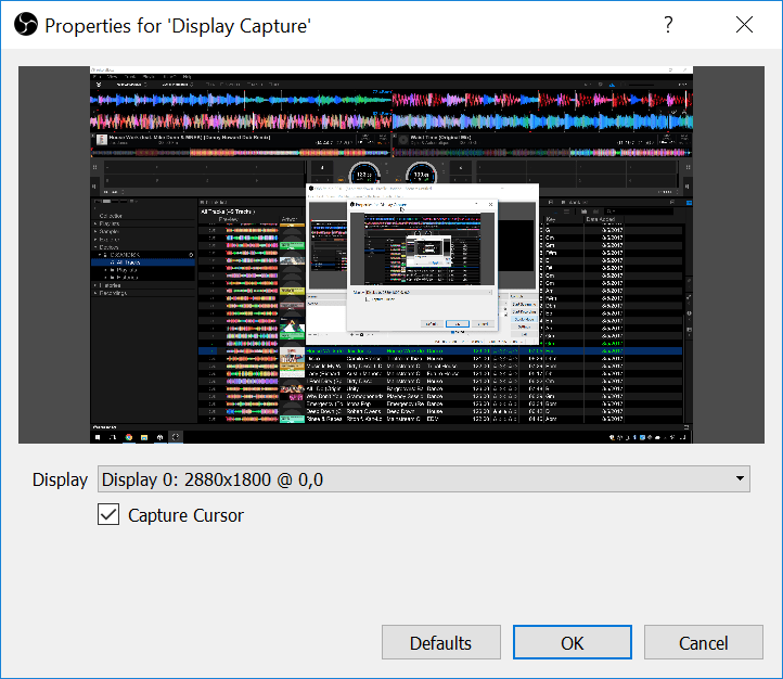 Audio output capture obs