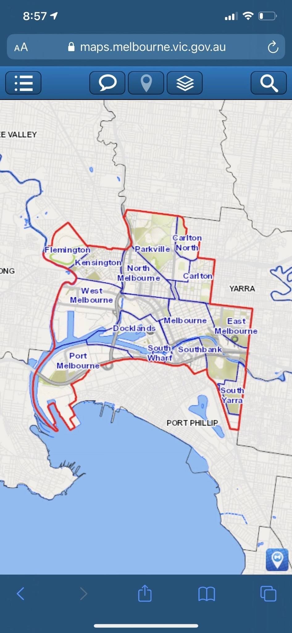 Melbourne Cbd Parking Map Free Parking Melbourne CBD Nonpunting Discussion Punter