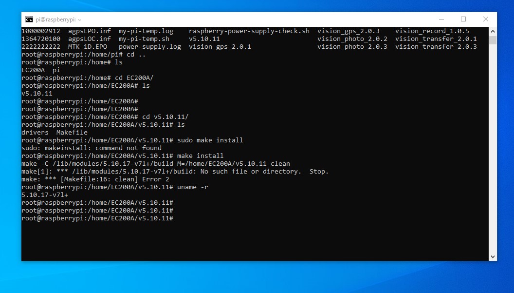 EC200N linux porting driver for Raspberry LTE Standard Module