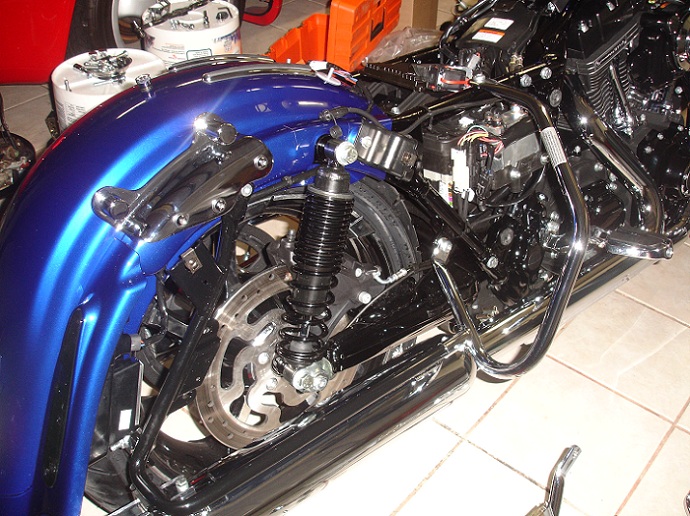 Street Glide Rear Saddlebag Guard Kit Comfort Profile Harley